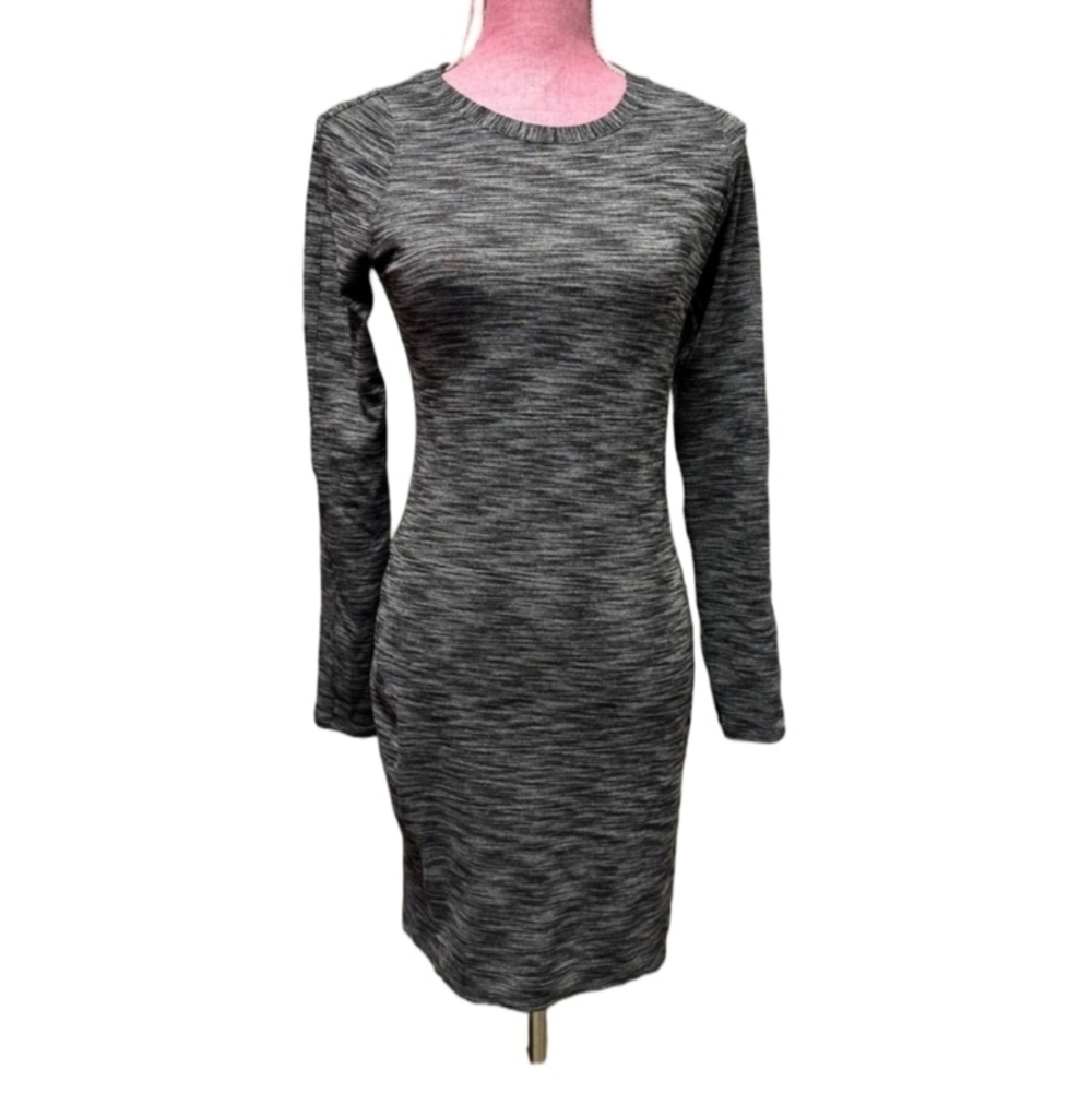 Lululemon &go Where-To Dress Long Sleeve Heathered Black size 4